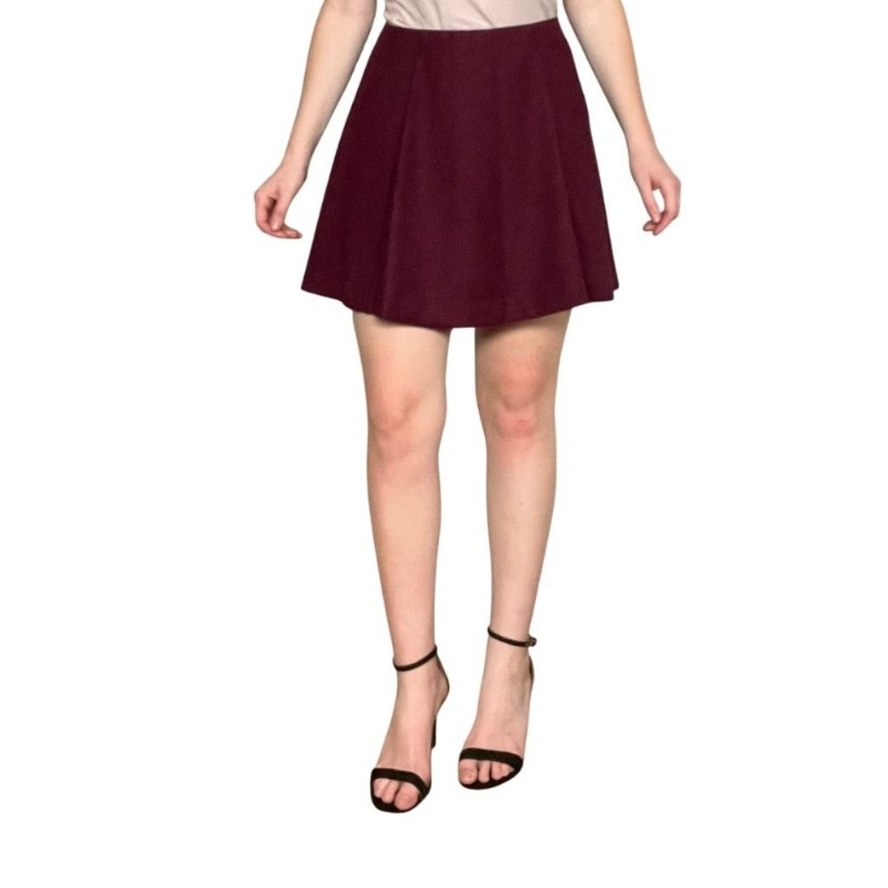 Uniqlo Wool Blend Houndstooth Skirt
